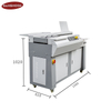 SPB-BM600P glue perfect commercial book binding machine three glue rolls side glue binding machine
